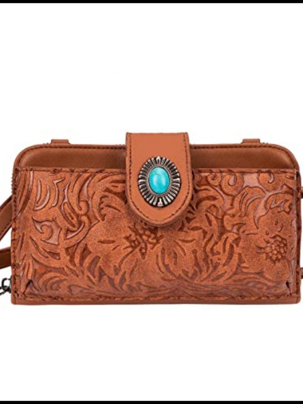 Small Crossbody Phone Purse Wallet Wristlet Adjustable Strap Snap Clutch